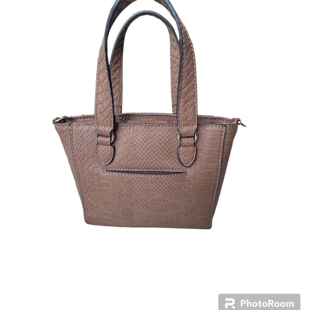 Jessica Simpson Brown Satchel with Gold Accents - Picture 8 of 9